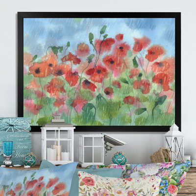 " Poppies In The Rain II "