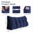 Sit-up Back Comfort Corduroy Bed Headboard Wedge Reading Pillow Triangular Backrest Compression-99222255-99222253