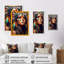 «Colorful Native American Woman I», impression sur toile-86492594-86492599