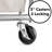 Metal Laundry Cart with Wheels-93142577