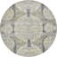 Geometric Area Rug in Gray/Ivory