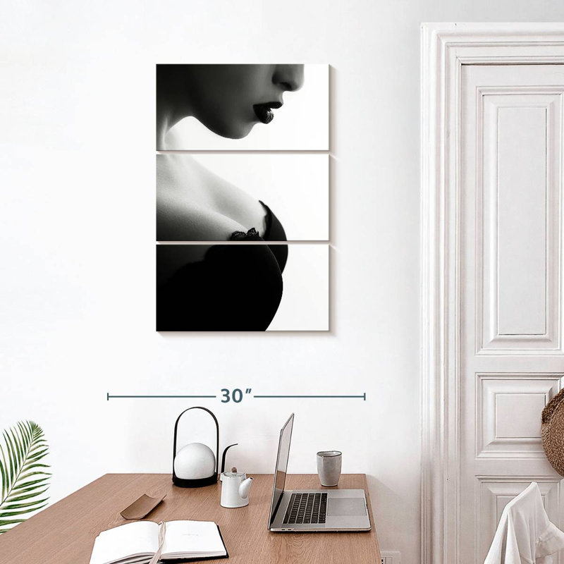 Busty Female Portrait, H 32" x l 20"