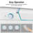 Smart Toilet Bidet Combo with Foot Sensor, Self-Cleaning Nozzle, Heated Seat