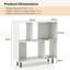 90cm H x 90cm W Metal Bookcase-329545635
