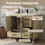 Ensemble de meuble-lavabo simple autoportant 36 po avec plateau en composite Adria-744422451