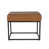 Theodore Ottoman Camel Brown Faux Leather
