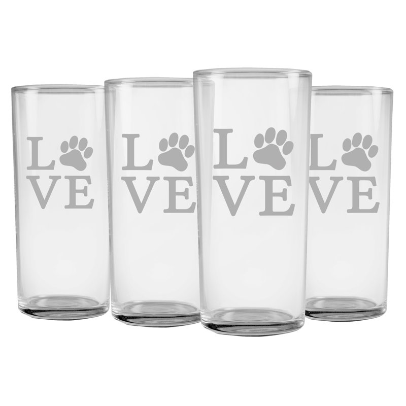 Verre à à gin 16 oz love patte