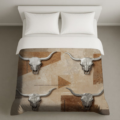 Metal Bull Skulls Duvet Covers