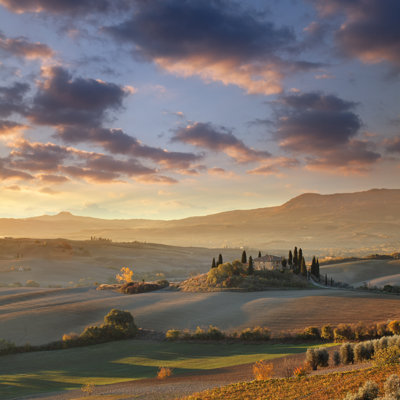 Farm In Tuscany - Wrapped Canvas Print