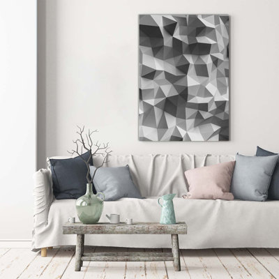 Abstraction Triangles - Wrapped Canvas Print