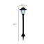 Ensemble de 3 lampes solaires d'extérieur Myna, DEL blanche, finition noire classique