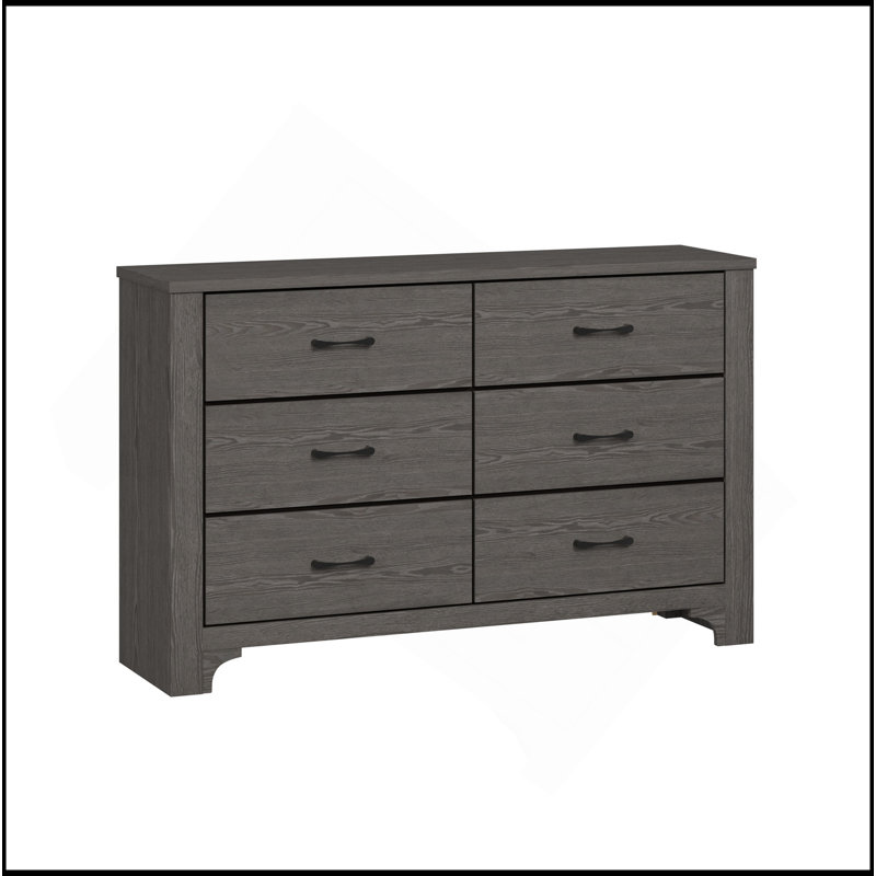 Commode brune à 6 tiroirs