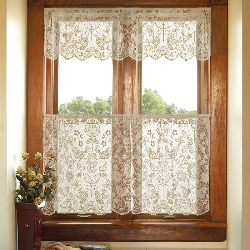 Floral Tailored Window Valance