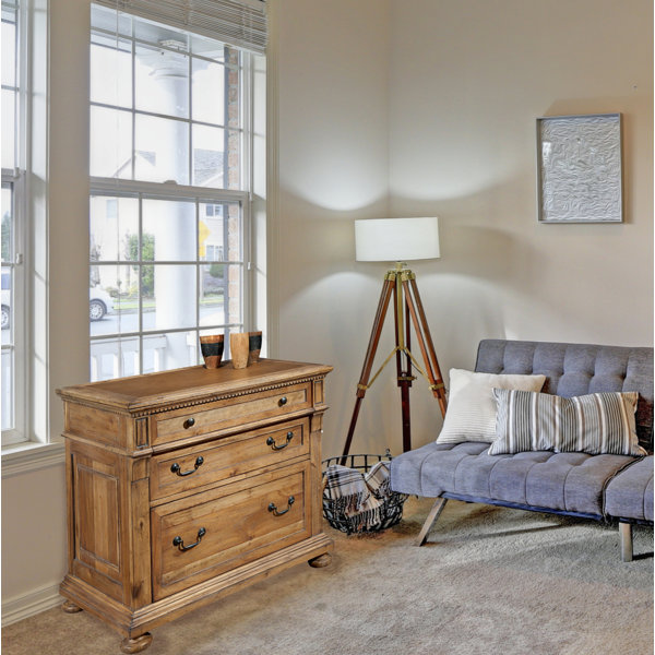 Blue Elephant 36cm Wide 3 Drawer Solid Wood File Cabinet Wayfair co uk