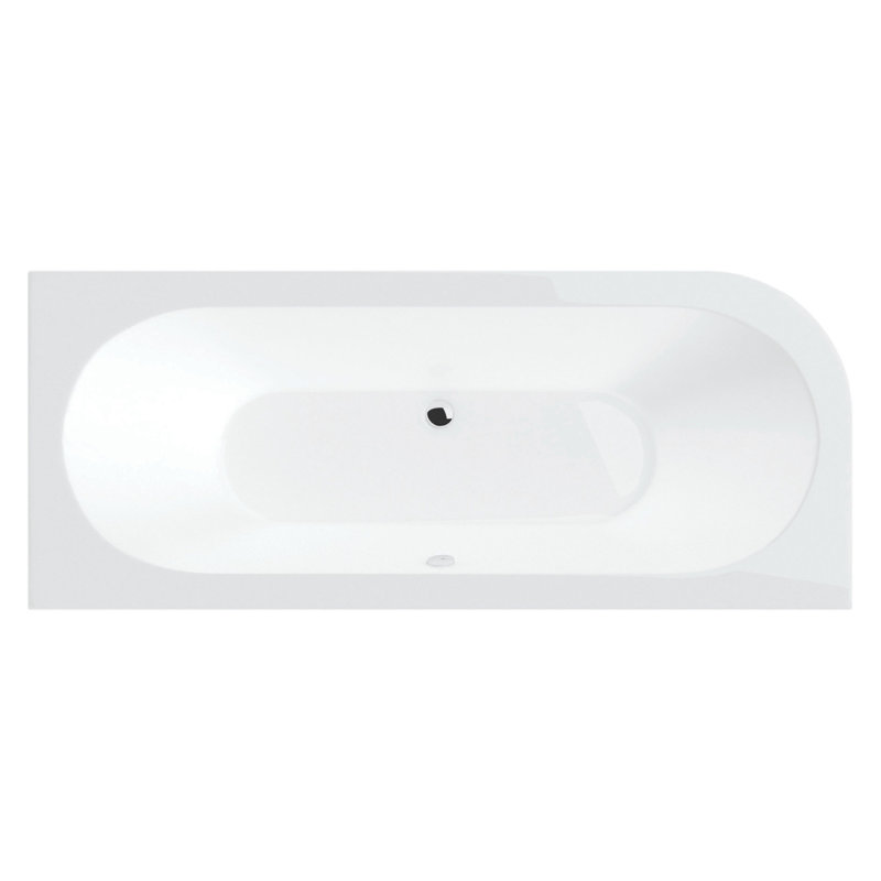 1650mm x 450mm Freestanding Soaking Acrylic Bathtub