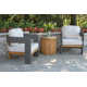 Estate 3 Pc. Modern Wicker Seating Group With Sintered Stone Accent Table