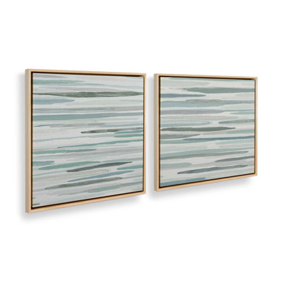 24" x 24" Cresting Calm, Set of 2 Print on Canvas