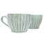 Ensemble de 4 tasses en grès émaillé réactif Gibson Homewares, couleur verte-136247791