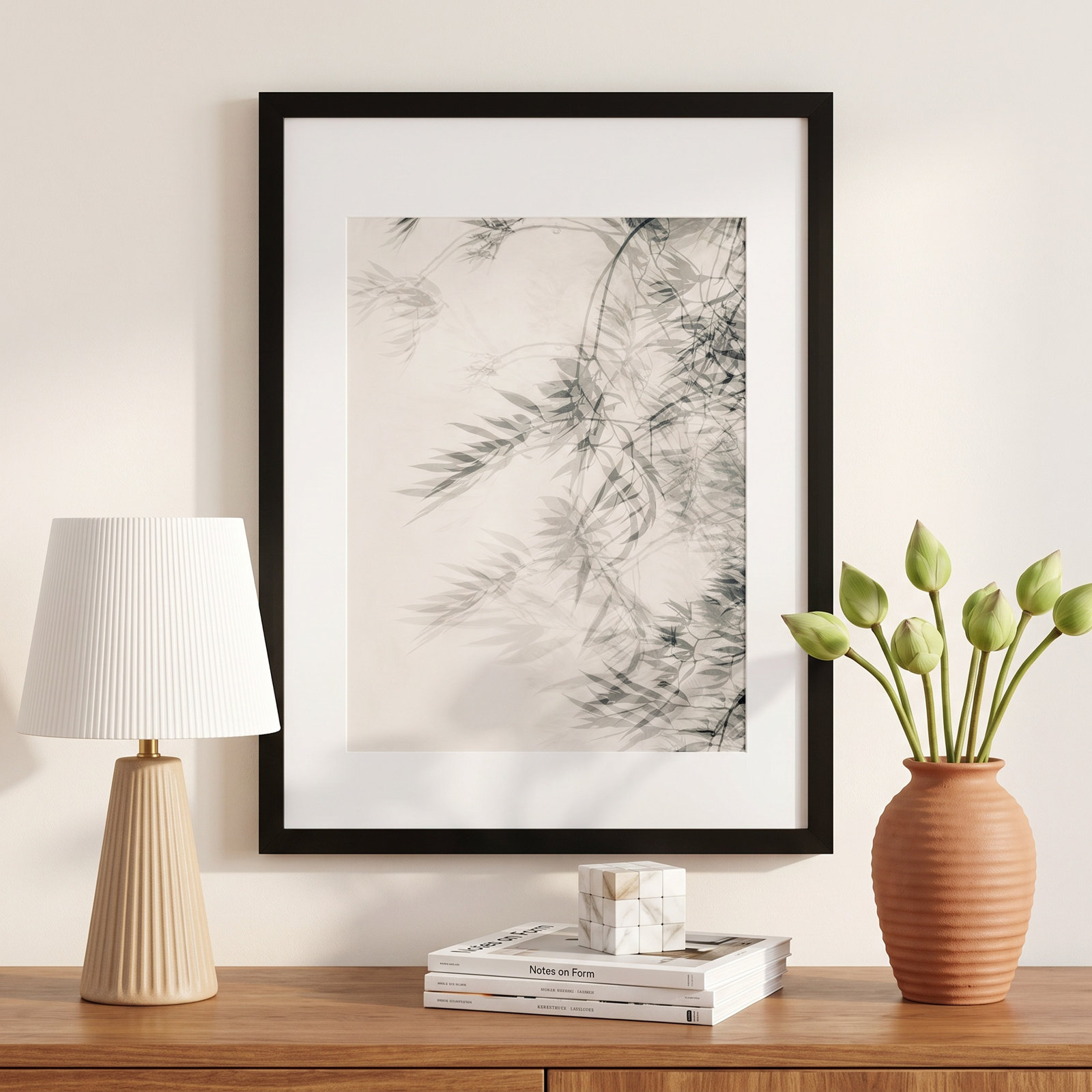 Suspended Motion Print by Laura Zimmerman, 20" H x 16" W, Black