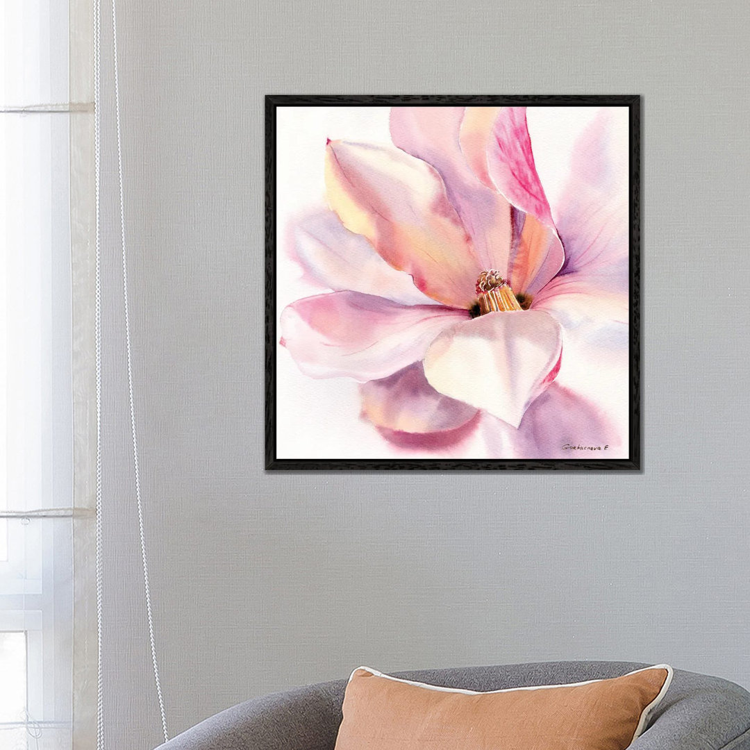 Magnolienblüte von HomelikeArt - Galerie-verpackte Leinwand Giclée auf Leinwand