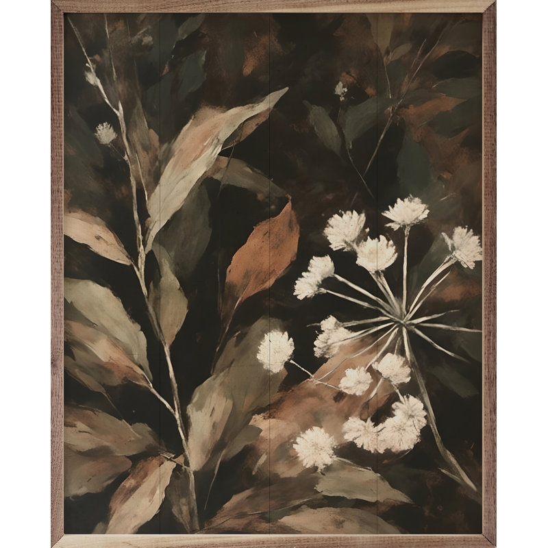 Cream Florals, 40" H x 32" W