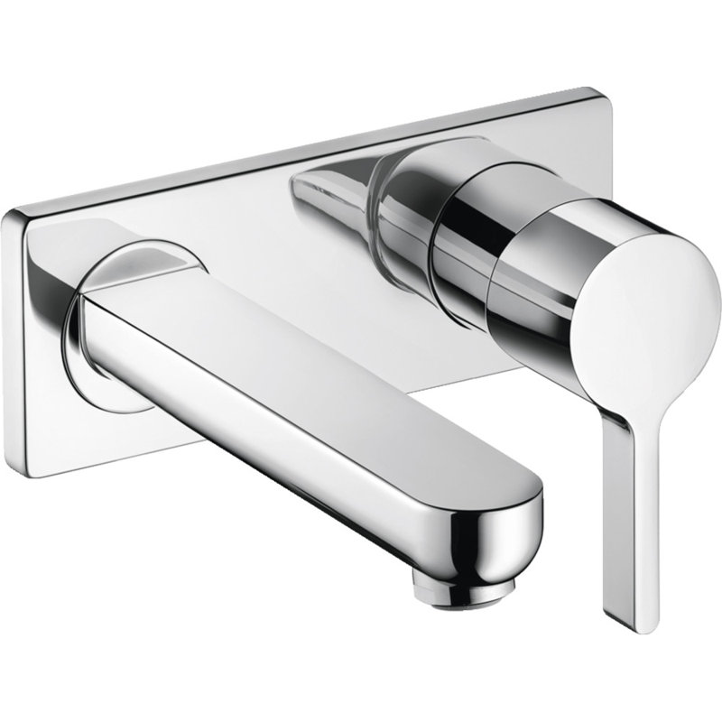 Robinet de cuisine à poignée simple Metris S, Nickel poli