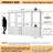 8-21FT Closet system with 12 drawers, 4 shelves and 8 hanging rods