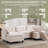 112" Oversized U-Shaped Cloud Modular Sofa with 2 Ottomans, Beige