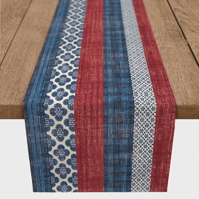 American Patterned Stripes Table Runner