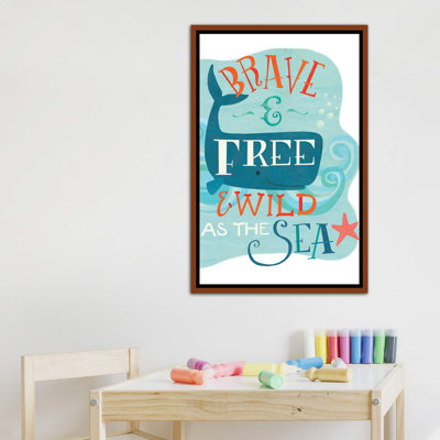 «Seaside Summertime II» par Laura Watson - reproduction d'art textuel sur toile