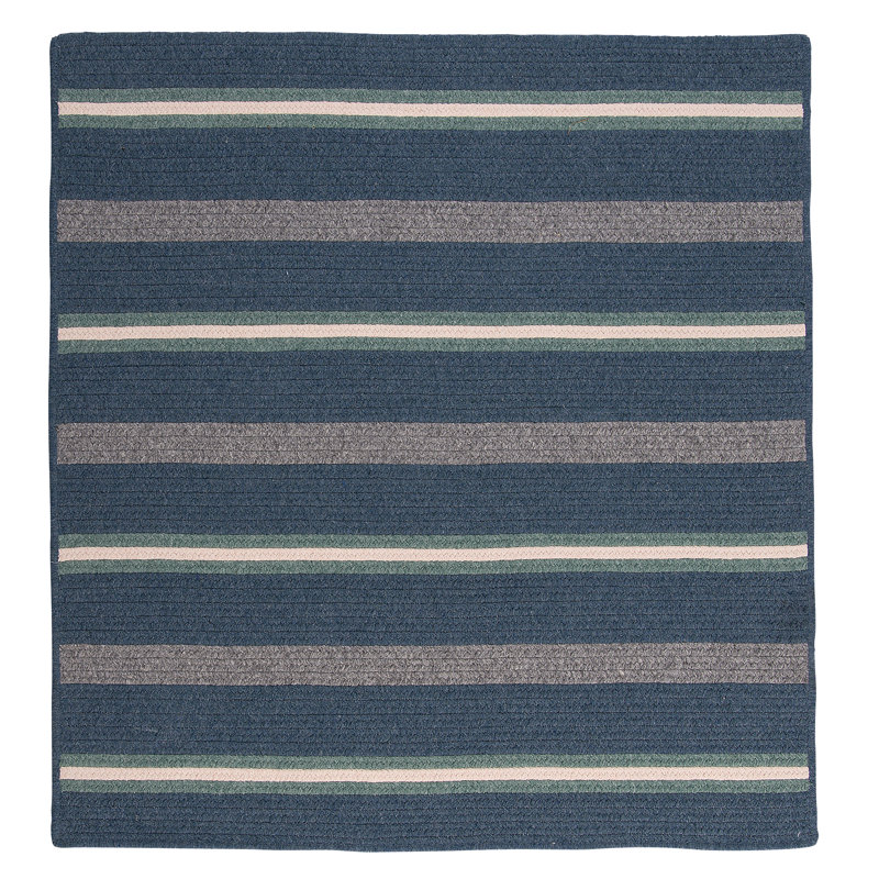 Winkel Striped Indoor Rug, Square 12'