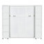 Grand lit, de couleur blanche, lit avec une charge de 700 lb, pour deux options de couleurs polyvalentes, petits espaces pliables et compacts