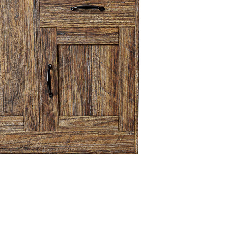 Wolken Modern Wood Buffet Sideboard With 2 Doors And 1 Storage And 2 Drawers, Espresso