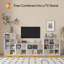 Bibliothèque de rangement - Tablette de présentation multifonctionnelle pour le salon, la chambre à coucher et le bureau personnel-1233830428-1216848944-1220370449
