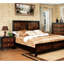 Table de chevet contemporaine 2 places en bois massif avec carré pour l'intérieur de la chambre à coucher multicolore et 2 tiroirs