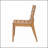 7-Piece Outdoor Dining Set, 69" Solid Wood Dining Table & 6 Acacia Wood Dining Chairs with Teak Finish, Ergonomic Curved Back, Weather Resistant for Garden, Backyard, Patio