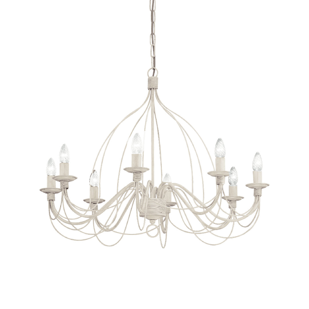8-Light Candle Style Chandelier