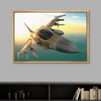 " Fighter Jet Soars Through The Sky "