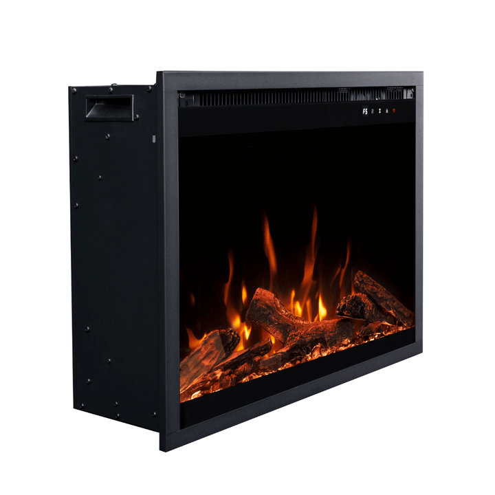Fireplug Pro 24 Inch Smart Electric Fireplace Insert with Fire Crackle Sound, Fireplug 24"