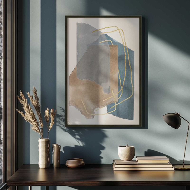 Fragments of Light I Print in a Frame, H 15 po x l 12 po, Noir satiné
