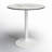 Abode Round Wood Metal Outdoor Bistro Table , 29.5'' in. W 29.5'' in. D-679742746