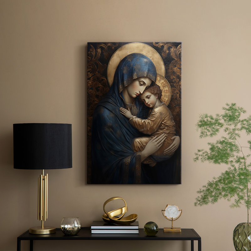 Série Religious XCIX - Toile tendue avec châssis de qualité supérieure - Prêt à être accroché, H 60 po x l 40 po