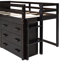 Loft Bed With Cabinet And Shelf-396557984
