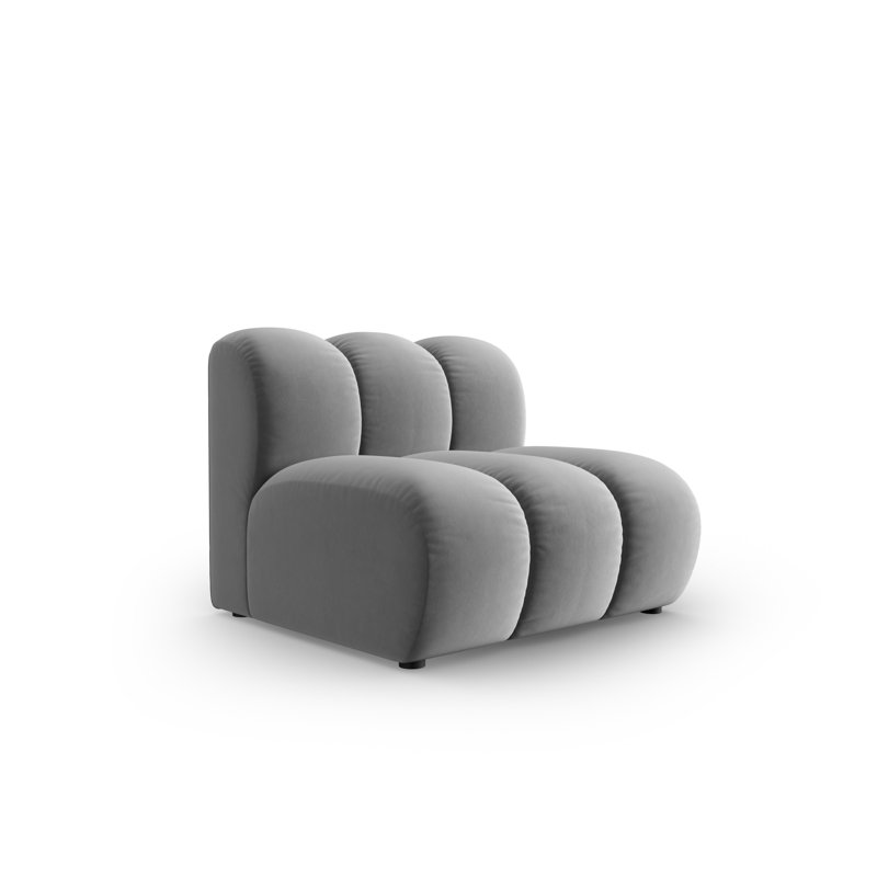 Christey Upholstered Slipper Chair, Grey