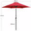 Charlean 269cm Tilt Parasol-980742606