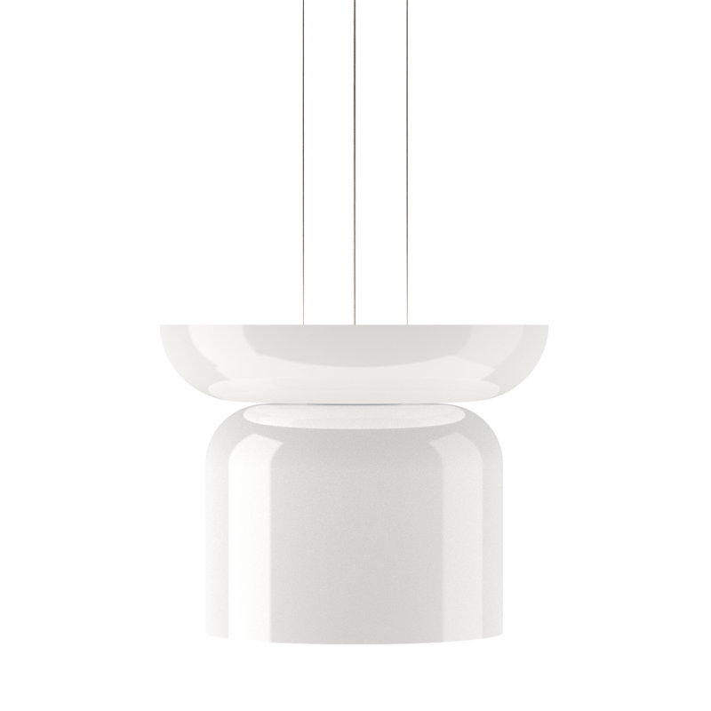 Luminaire suspendu géométrique à 2 lumières Totem, H 13,5 po x l 17 po x P 17 po