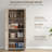 Freestanding 4-Door Kitchen Pantry