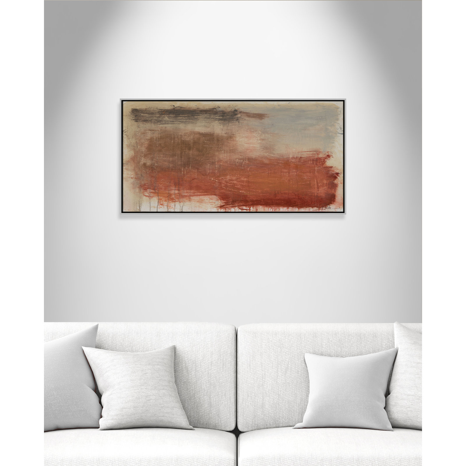 Colin "Autumn Over The Riviera" Print, 25.5" H x 49.5" W, Silver