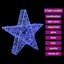 vidaXL 3D Star with 50 LEDs 55 x 53.5 x 10 cm Acrylic-1986380683