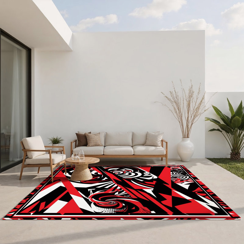 Astral Mirage Indoor And Outdoor Area Rug, Rectangle 5' x 7'